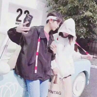 精选优质情侣头像真人一对两张