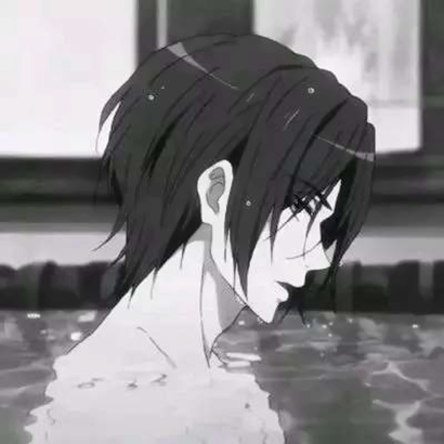 动漫男生头像黑白伤感 男生头像 第4张