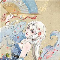 唯美古风女子手绘头像 女生头像 第7张