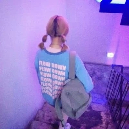 紫色头像女生潮真人 情侣头像 第6张
