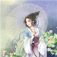 唯美古风女子手绘头像 女生头像 第18张