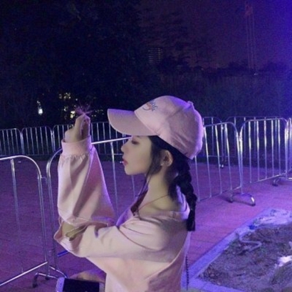 紫色头像女生潮真人 情侣头像 第20张