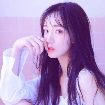 紫色头像女生潮真人 情侣头像 第2张