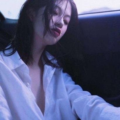 紫色头像女生潮真人 情侣头像 第11张