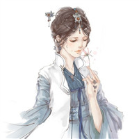 唯美古风女子手绘头像 女生头像 第2张