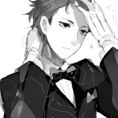 动漫男生头像黑白伤感 男生头像 第7张