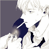 二次元高冷男生头吸烟头像合集 男生头像 第9张