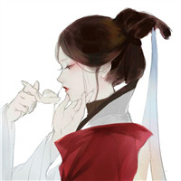 唯美古风女子手绘头像 女生头像 第13张