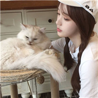 女生抱猫咪的慵懒头像 女生头像 第17张
