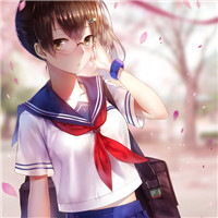 二次元戴眼镜女生头像 女生头像 第3张