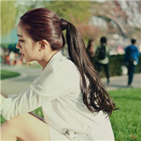 侧脸扎马尾辫微信头像 女生头像 第13张