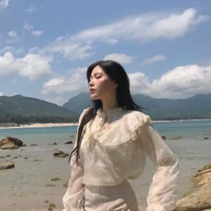 微信头像女海边图像 女生头像 第10张