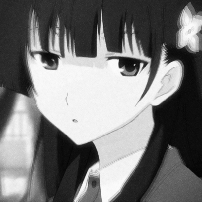 动漫头像女黑白伤感 女生头像 第22张