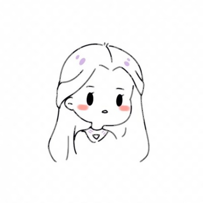 抖音简笔画小女孩可爱 女生头像 第23张