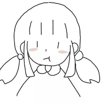 短发女生简笔画头像 女生头像 第2张