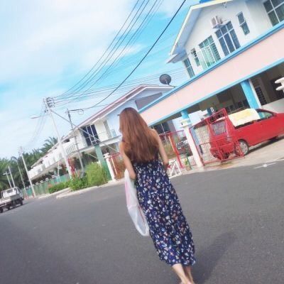美女长发背后头像 女生头像 第14张