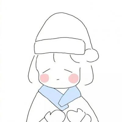 短发女生简笔画头像 女生头像 第7张