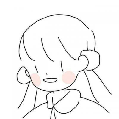 短发女生简笔画头像 女生头像 第5张