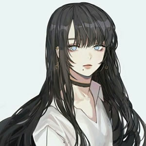 手绘素描现代高冷美女 女生头像 第6张