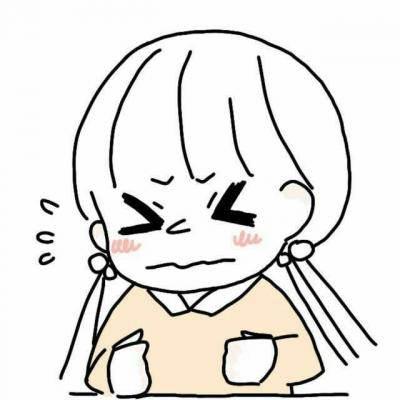 短发女生简笔画头像 女生头像 第3张