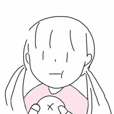 短发女生简笔画头像 女生头像 第11张