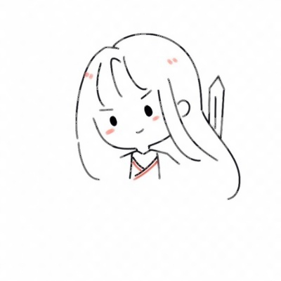 抖音简笔画小女孩可爱 女生头像 第14张