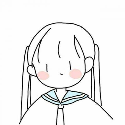 短发女生简笔画头像 女生头像 第4张
