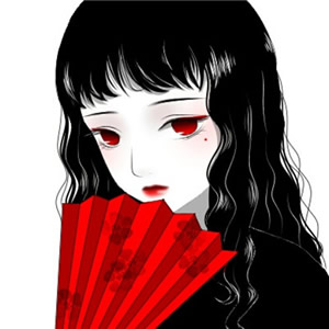 红眼动漫头像女 女生头像 第3张