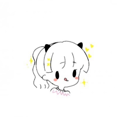 简笔画情侣头像可爱萌 情侣头像 第27张