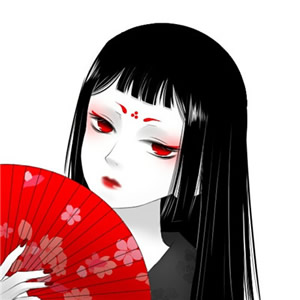 红眼动漫头像女 女生头像 第2张