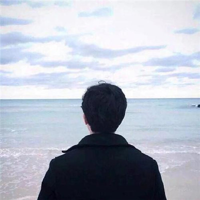 头像男生帅气背影海边 男生头像 第2张
