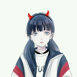 手绘素描现代高冷美女 女生头像 第13张