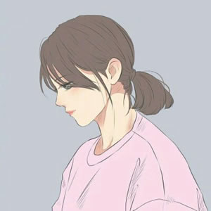 手绘素描现代高冷美女 女生头像 第8张