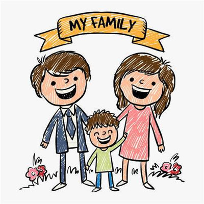 萌趣爆表的一家三口卡通头像来啦