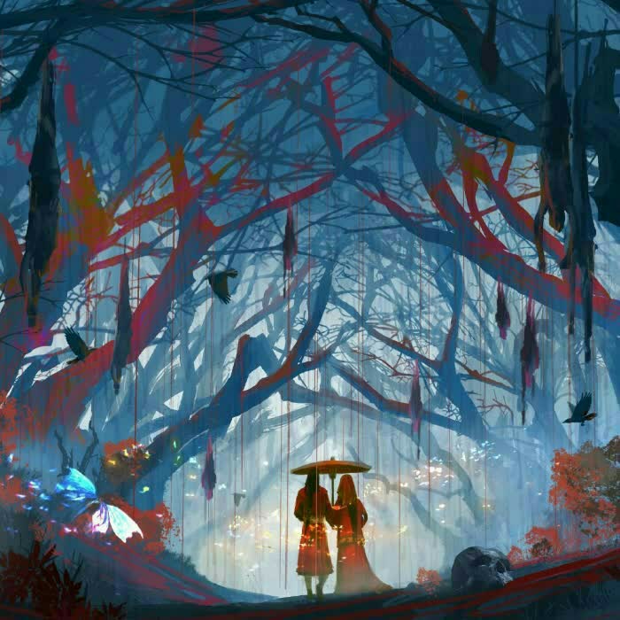 一眼沦陷！超绝古风伤感情侣背影头像 