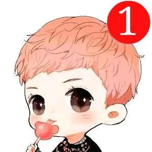 鹿晗卡通强迫症头像图片