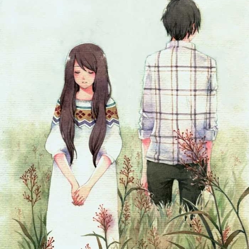 超绝！这张相背而行伤感情侣头像✨