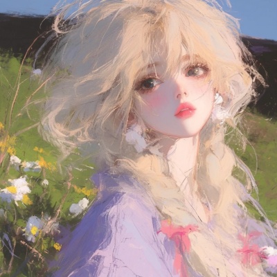 绝了!动漫油画系自由感女头推荐