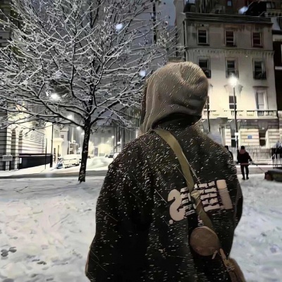 冬日氛围ins风一左一右情侣头像｜甜度满分的冬日CP