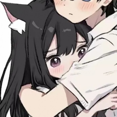 手绘情侣卡通头像可爱，每一个细节都透露着甜蜜与温馨