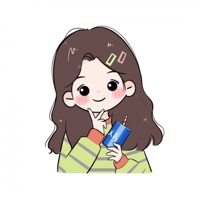 可爱一男一女简约卡通白底情侣头像,甜蜜的气息满满!