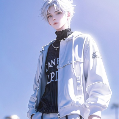 被氛围感干净帅气AI动漫男生头像拿捏住啦