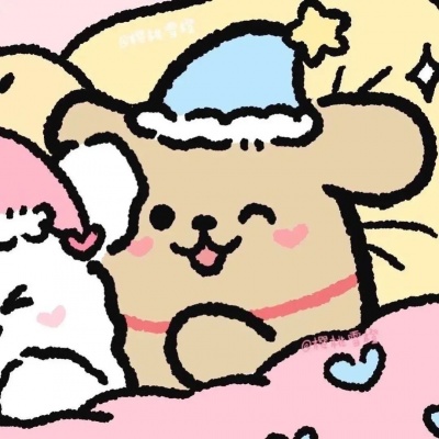 萌炸！小狗可爱卡通情侣头像来袭