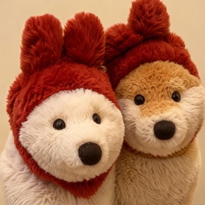 可爱狗狗玩偶头像