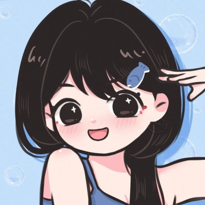 超甜!一男一女手绘卡通情头分享