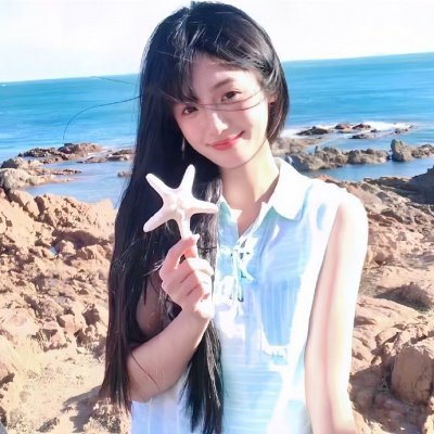 被蓝色系清新女头狠狠拿捏住了