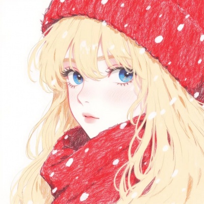 被狠狠惊艳到！红色系手绘动漫女头来啦