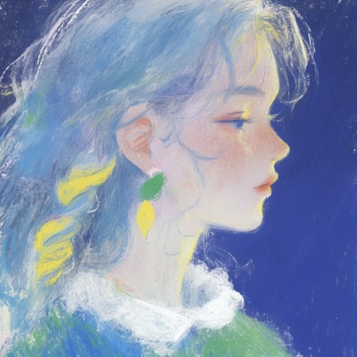 绝美!手绘唯美蓝色女生头像推荐