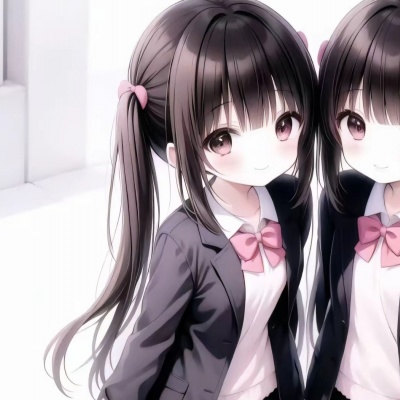 一眼就会爱上的双人闺蜜动漫女生头像推荐