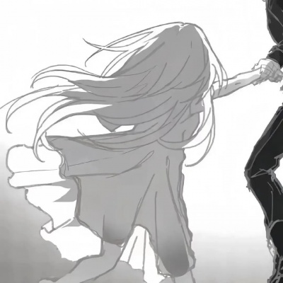 情头一对两张动漫黑白,默契感直接拉满